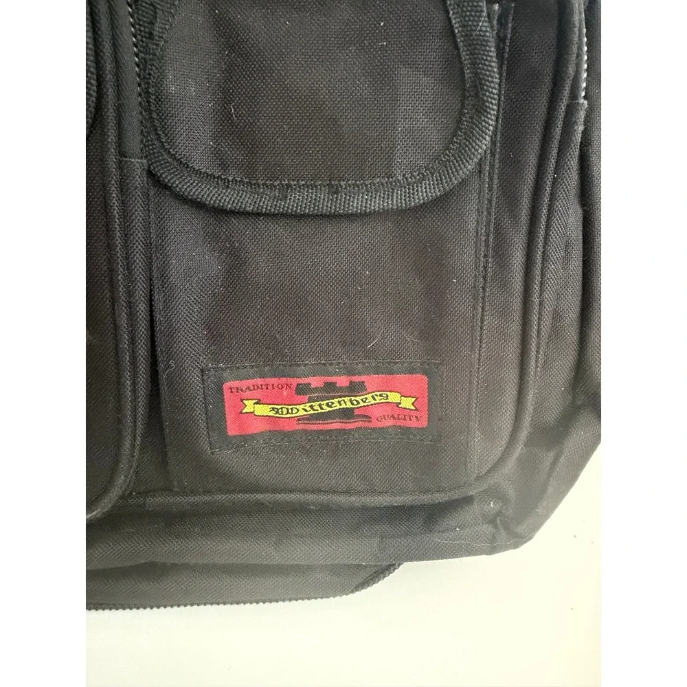 Writtenburg Black Canvas Tactical Messenger Bag Multi-Pocket Crossbody Utility